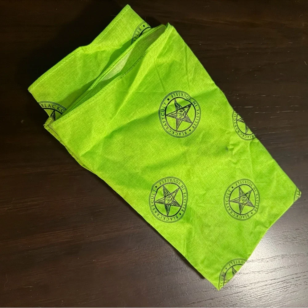 💙Blackcraft Cult "Believe in Yourself" green bandana - Picture 1 of 1